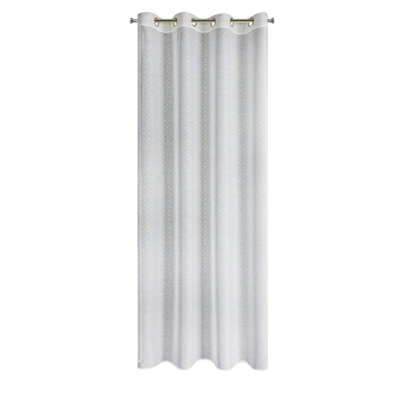 Sibel Eyelet Room Darkening Curtains, Light Grey