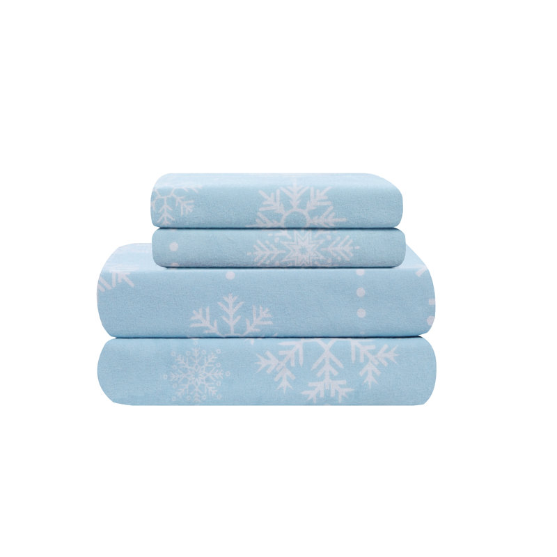 Bissette 100% Cotton Flannel Sheet Set, Full/Double