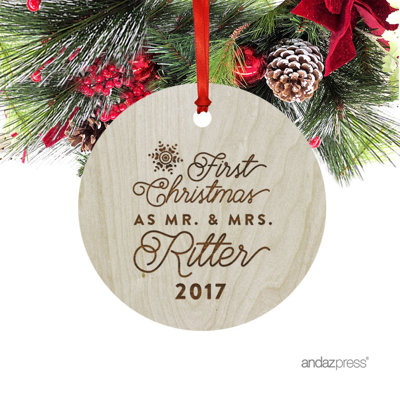 Ornement de Noël en forme de Noël avec sac de premier Noël