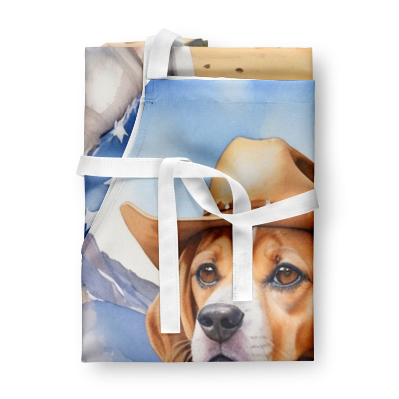 Tablier de bienvenue Beagle Cowboy