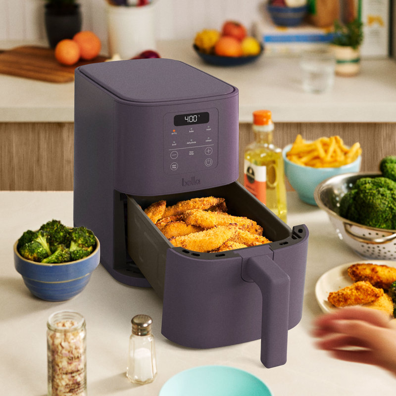Bella Slim 4.0 QT Air Fryer, Plum