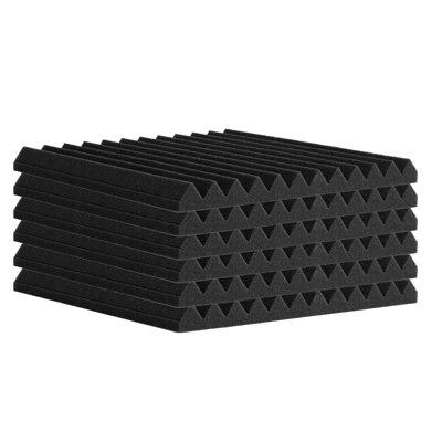 Paquet de 48 panneaux de mousse acoustique adhésifs 12 x 12 x 1 po pour plafond mural