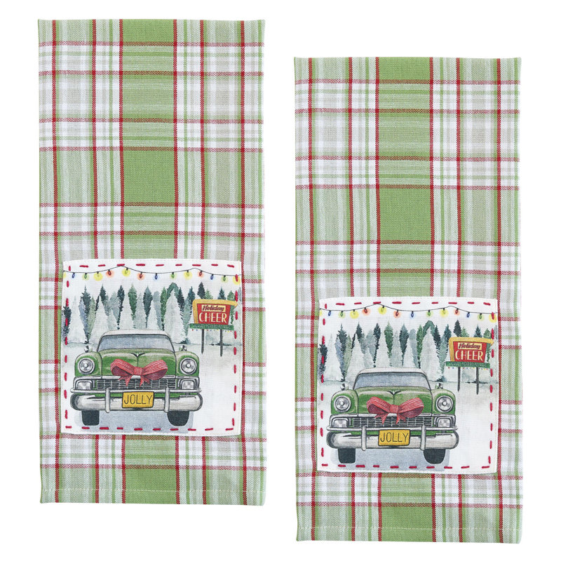  Winter Woods Decorative Dishtowel Set Of 2