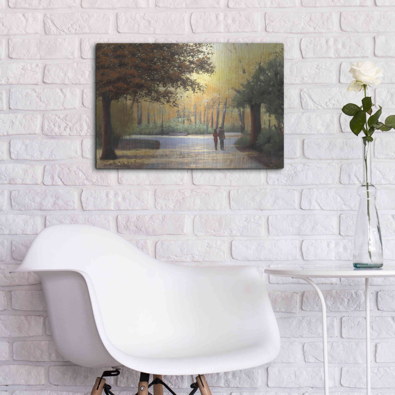 «Golden Autumn Stroll» par James Wiens, H 16 po x l 24 po