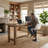 Brinitta Modern Swivel Adjustable Height Bar Stools, Leather Barstools Kitchen Island Counter Stool-1699460739