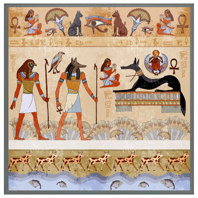 Youngstown Egyptian Mythelogical Drawings - Single Picture Frame Print