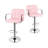 Swivel Upholstered Adjustable Height Counter Stool with Metal Frame-56096044