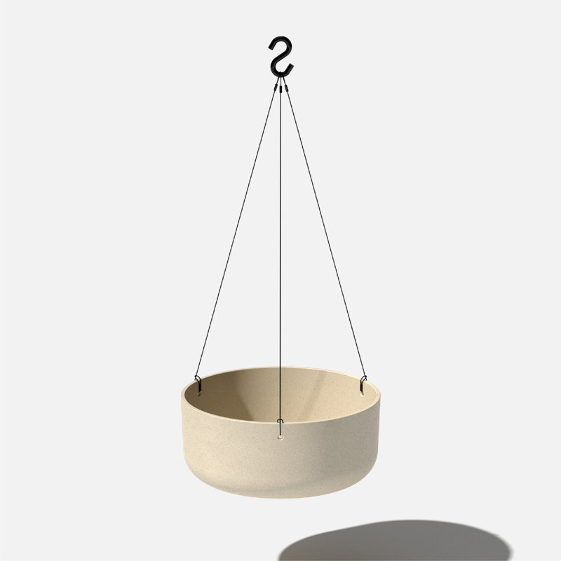 Mason Series Hanging Kona Bowl Planter, 1, Sand
