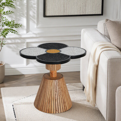 Table d'appoint à quatre feuilles Clover