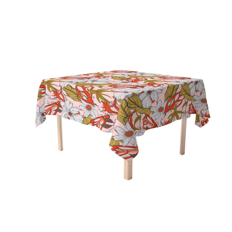 Fabric Textile Products, Inc. Square Tablecloth, 100% Cotton, Floral 228