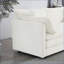 Canapé modulaire modulaire 2 places avec repose-pieds pour petits espaces | Chenille | Blanc neige-1650201532