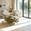 Chaise berçante rembourrée élégante