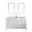 Queen 60" Sink Carrara Engineered Marble Countertop Bath Vanity with Faucet-1652454653-1652454595