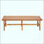 Élégant banc de chambre en bois d'acacia avec siège en similicuir