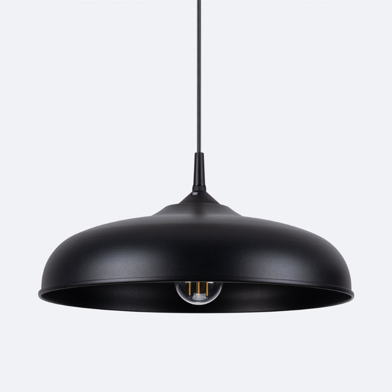 1 - Light Stainless Steel Pendant, Black