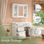 Meuble-lavabo 36 po avec armoire à pharmacie, armoire de rangement moderne avec 2 portes à fermeture douce et 4 tiroirs, meuble-lavabo simple-112448274