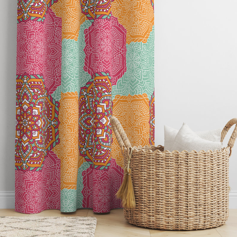 Semi Sheer Curtain Panel Pair, 56" W x 78" L