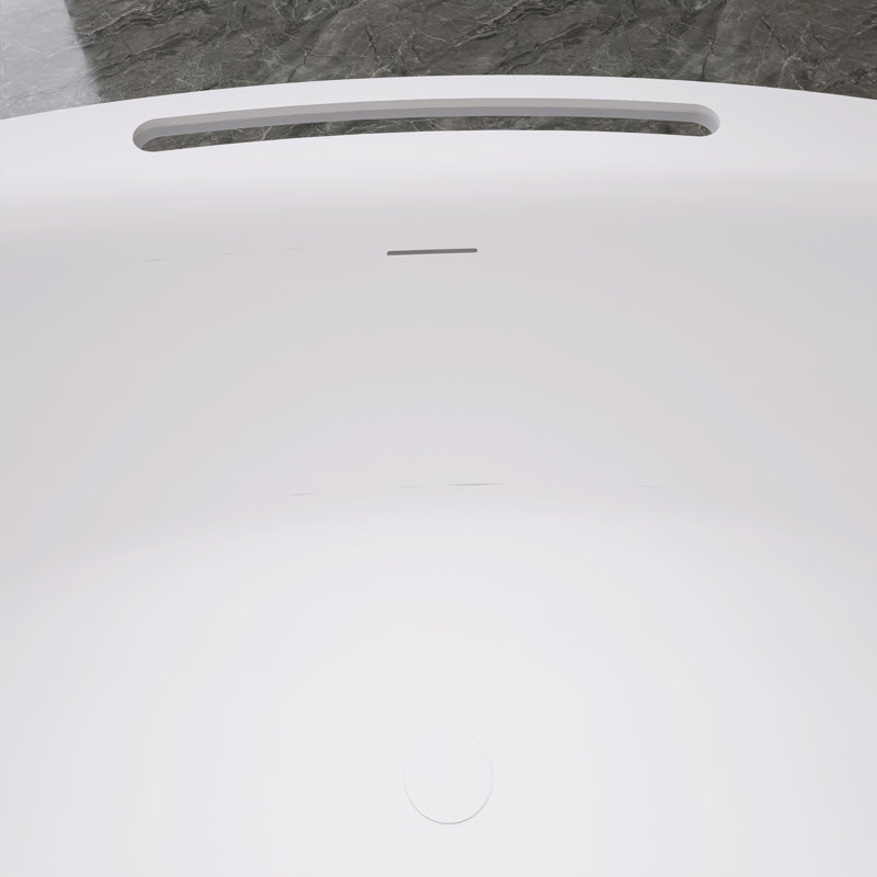 67'' x 33.5'' Soaking Solid Surface Bathtub