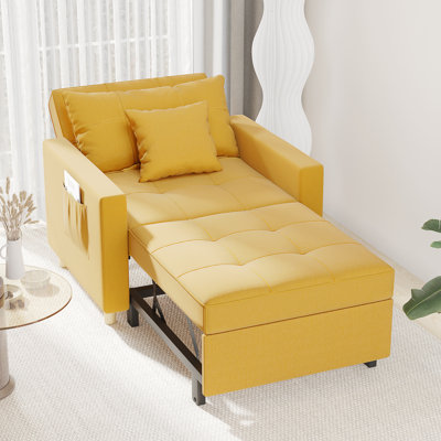 Emma-Leigh 1 Seater Fabric Accent Chairs Bed