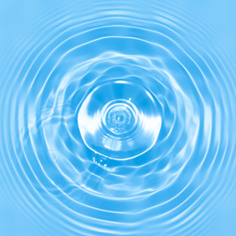 «Abstract Blue Circle Water Drop Ripple», reproduction sur toile tendue, H 36 po x l 36 po x P 1 po