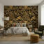 Papier peint géométrique triangles art déco