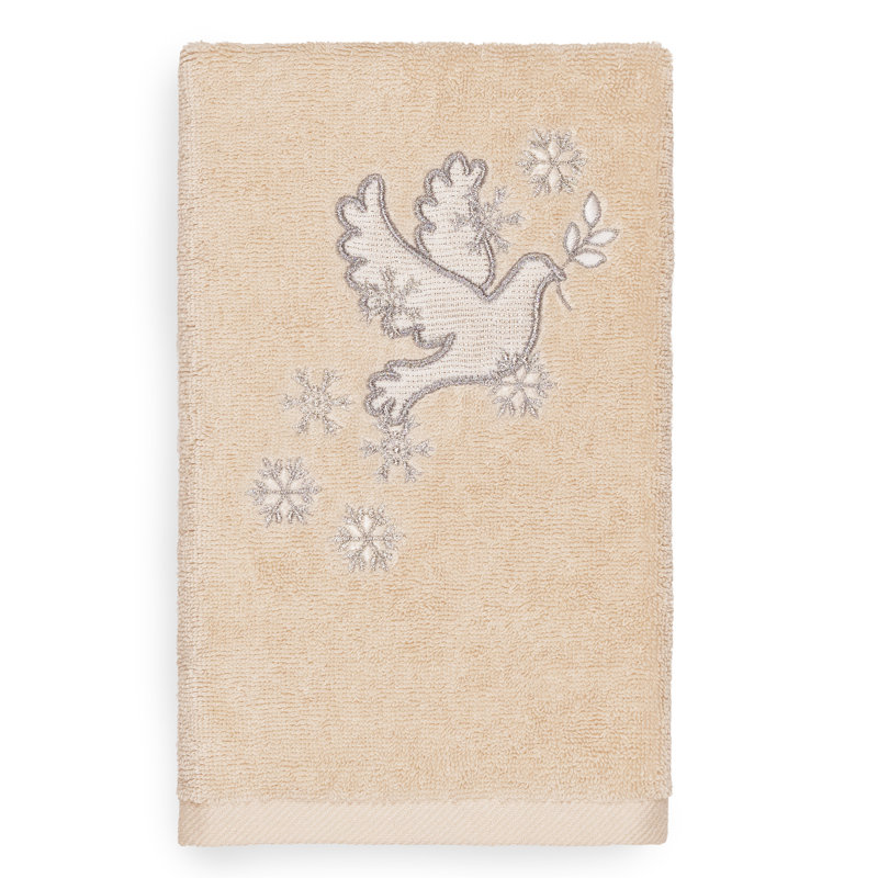 Christmas Midweight Hand Towel, Sand