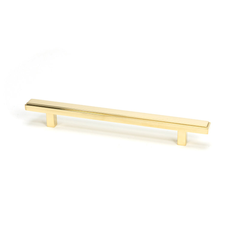 Polished Chrome Scully Pull Handle - Small, Polished Brass, 16 cm