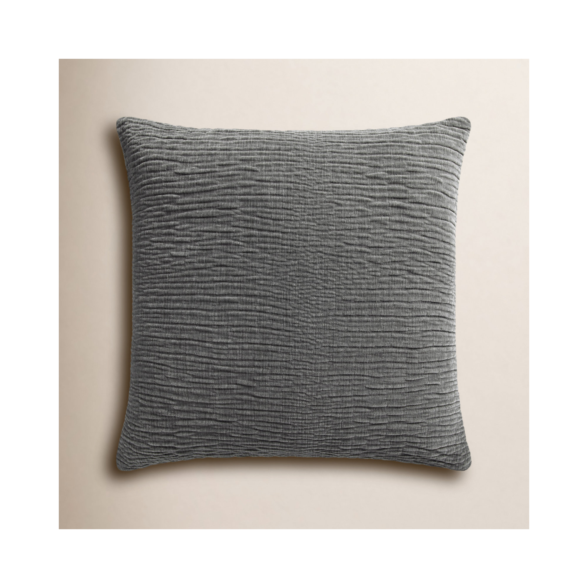 Edan Throw Pillow, 22"H x 22"W, Pillow Cover Only - No Insert, Gray
