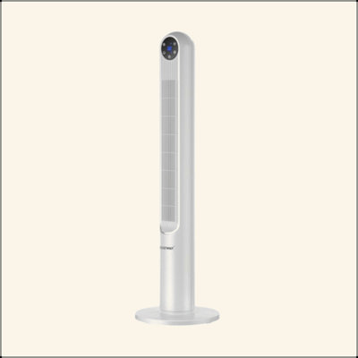 42 Inch 80 Degree Tower Fan With Smart Display Panel And Remote Control