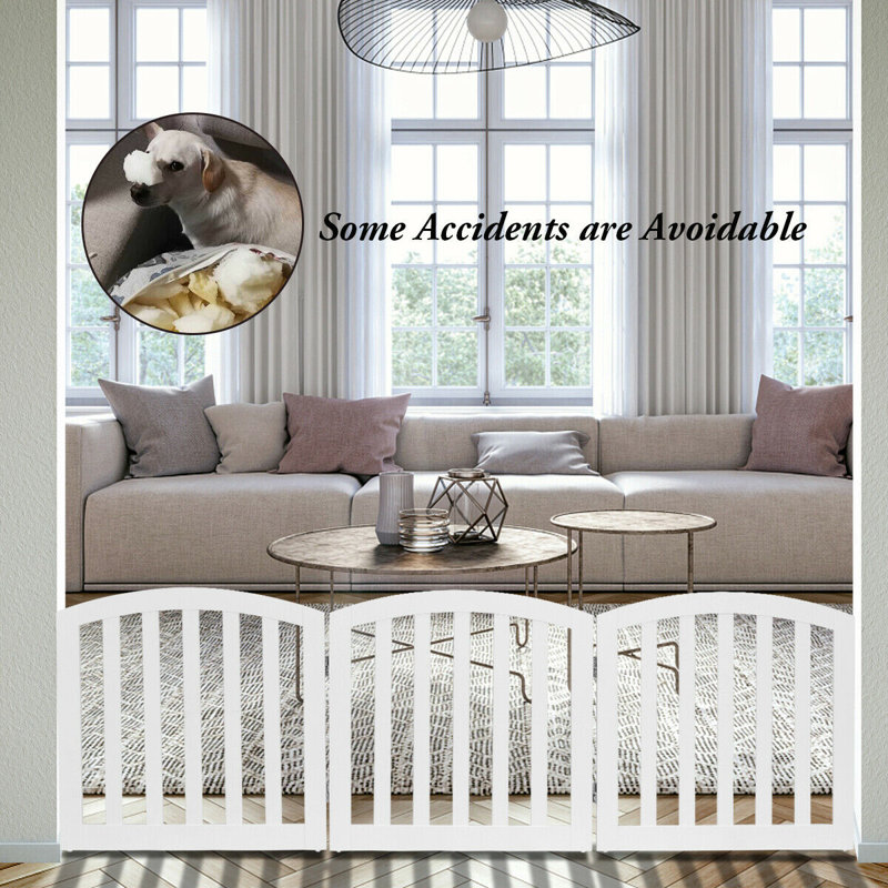 Mattingly Wood Free Standing Pet Gate