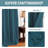 Blackout Curtains for Bedroom 42"/52" Wide Black Out Curtains Thermal Insulated 100”/120“/180” Wide Long Blackout Curtains for Living Room Outdoor Privacy Energy Saving Curtains for Patio Door Grommet 1 Panel-935641491-935641507