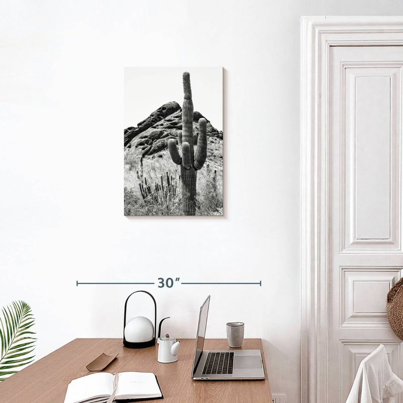 Harnek Black Arizona Cactus, 24" H x 16" W