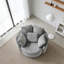 Fauteuil demi-tonneau pivotant à 360 °-751457047