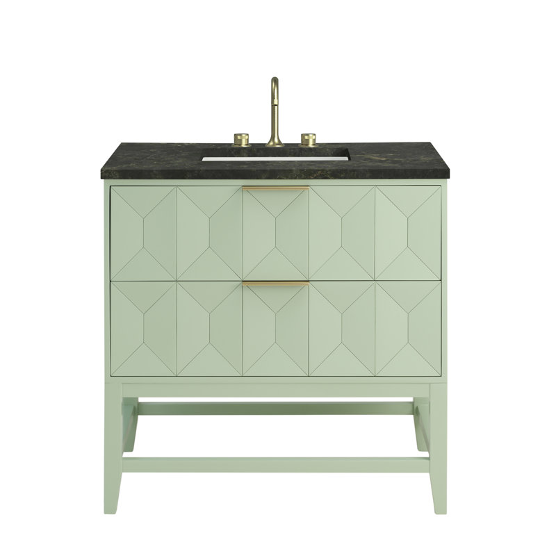 Emmeline 36'' W Single Vanity, Pistachio, Phantome Eclos, 8" Widespread