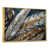 Toile avec cadre flottant or