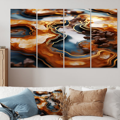Emmalynn - Marble Wall Art Decor Set 4 Piece