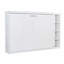 Lit escamotable double pliable pleine grandeur avec rangement de bibliothèque intégré, blanc-1817454497-1817454494