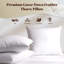  Ensemble de 2 coussins 100% coton en duvet de plumes douces 24 x 24 (ensemble de 2)-111634281