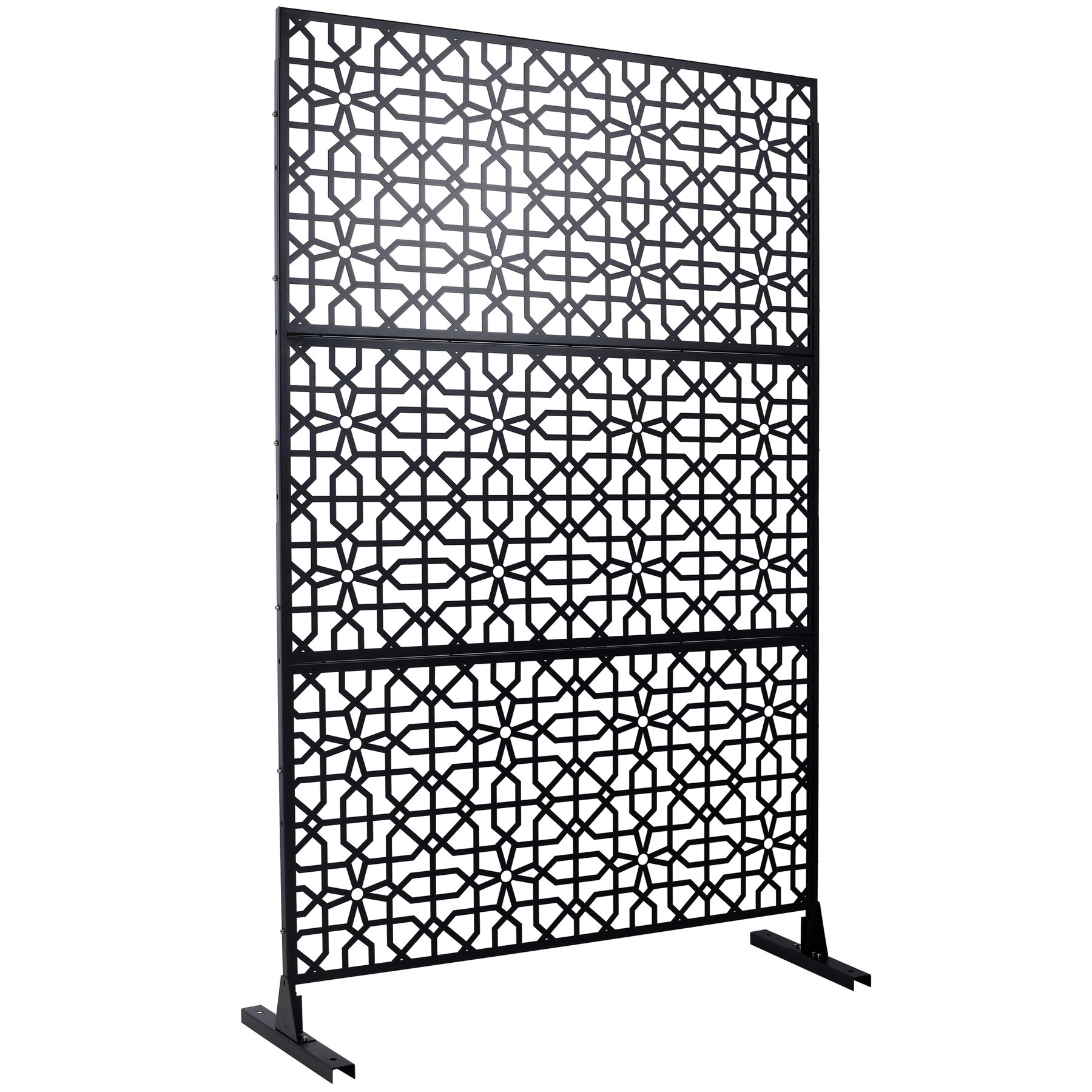 Red Privacy Screen 44 In Red Barrel Studio® Outdoor & Indoor Privacy Screen Metal Privacy Screen ...