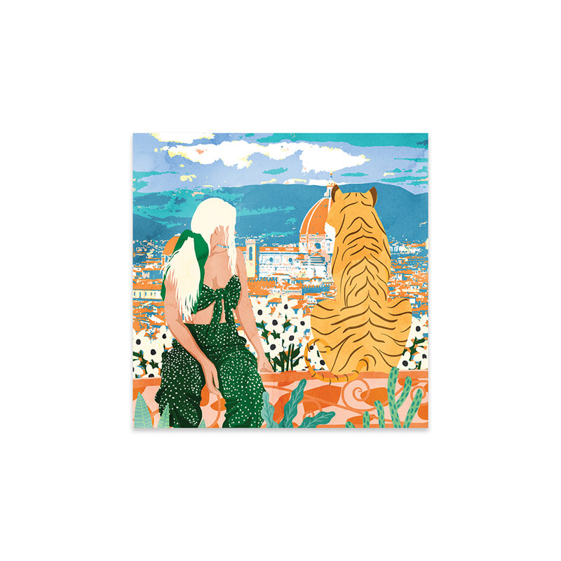 The Italian View - Peinture sans cadre