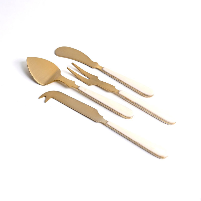 Cardella 4 Piece Stainless Steel Hostess Set