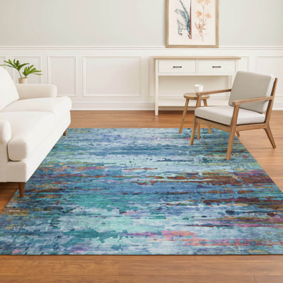 Tapis abstrait lavable à la machine de qualité supérieure Mayfield AMF2035