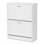 Shoe Cabinet 12 Pair Flip Down Shoe Storage-458135831