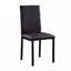 Ensemble de chaises de salle à manger rembourrées en similicuir avec dossier haut, 4 pieds en métal