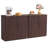 Fluted Sideboards with Faux Marble Top, 68.8" Wide Modern Buffet Cabinet TV Stand Storage-1605058149