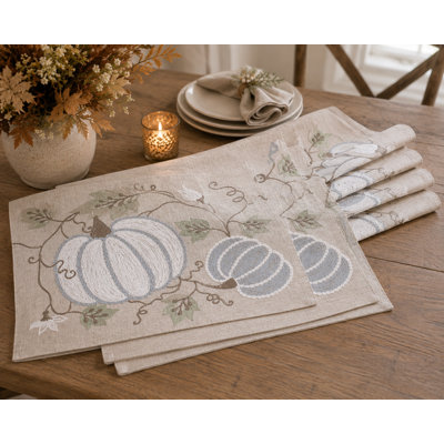 Trudeau Embroidered Rectangle Placemat