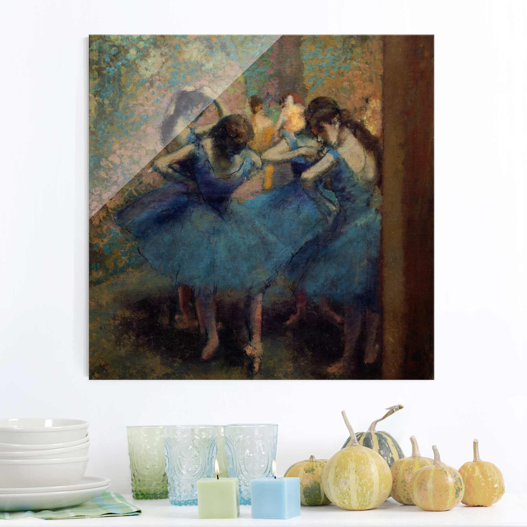 Glasbild Die Blauen Tänzer von Edgar Degas