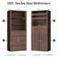 Armoire de rangement à 2 portes DIY Farmhouse, console d'appoint moderne avec rangement caché pour le salon, la cuisine, le bureau-126267036