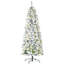 Sapin de Noël artificiel enneigé 6 pi avec des branches réalistes, 250 lumières DEL et 462 pointes