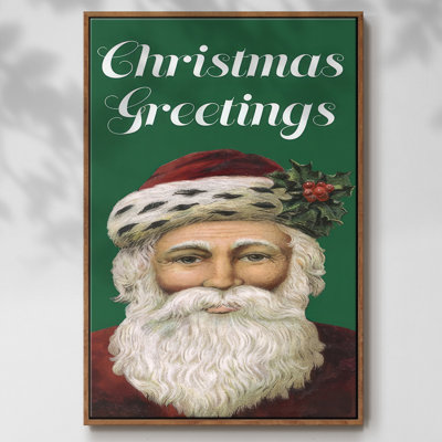 Retro Santa Claus I, reproduction d'art sur toile